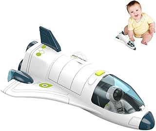 Rocketship Toys for Kids - Sound and Light Astronaut Toys - Astronauts Figure Sound and Light Spaceship Rocket Toys for Interstellar Adventure Besokuse