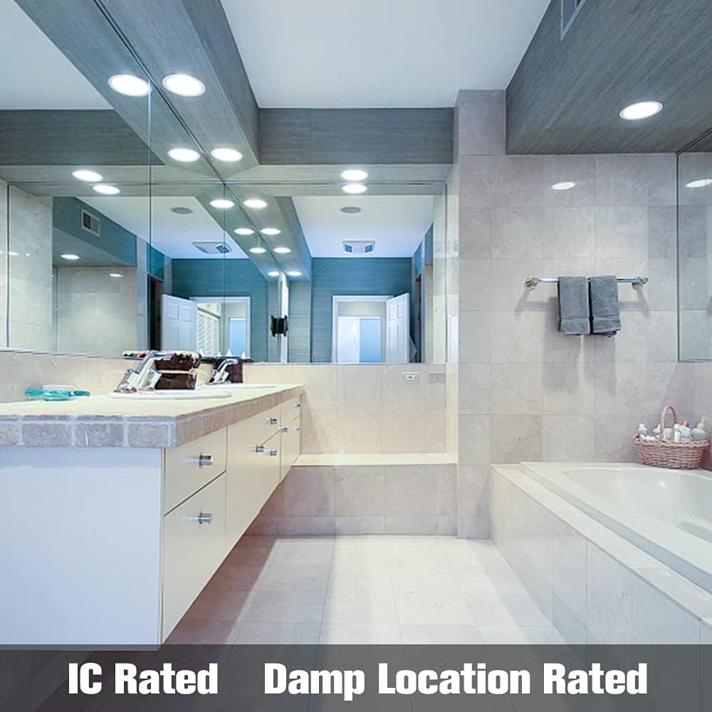 20-Pack BR20 LED Bulb 3000K Warm White Dimmable Can Light Bulbs 7W 50W 60W Equivalent 750LM E26 Base Indoor Flood Light Bulbs for Recessed Ceiling Lighting