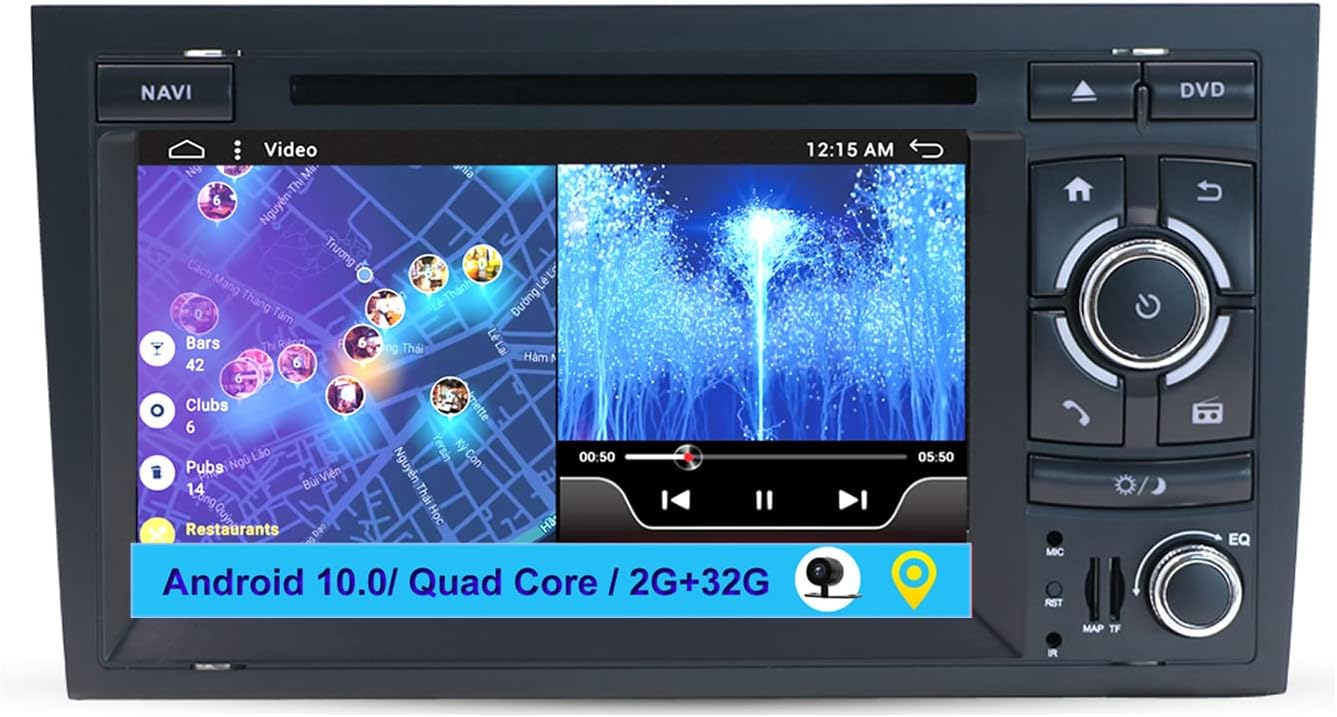 9 Car Radio 2 Din Android 14 for Audi A4 (B6/B7