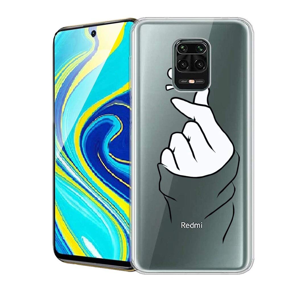 Yoedge Custodia per Xiaomi Redmi Note 9 Pro/9s da 3 Pezzi,Trasparente