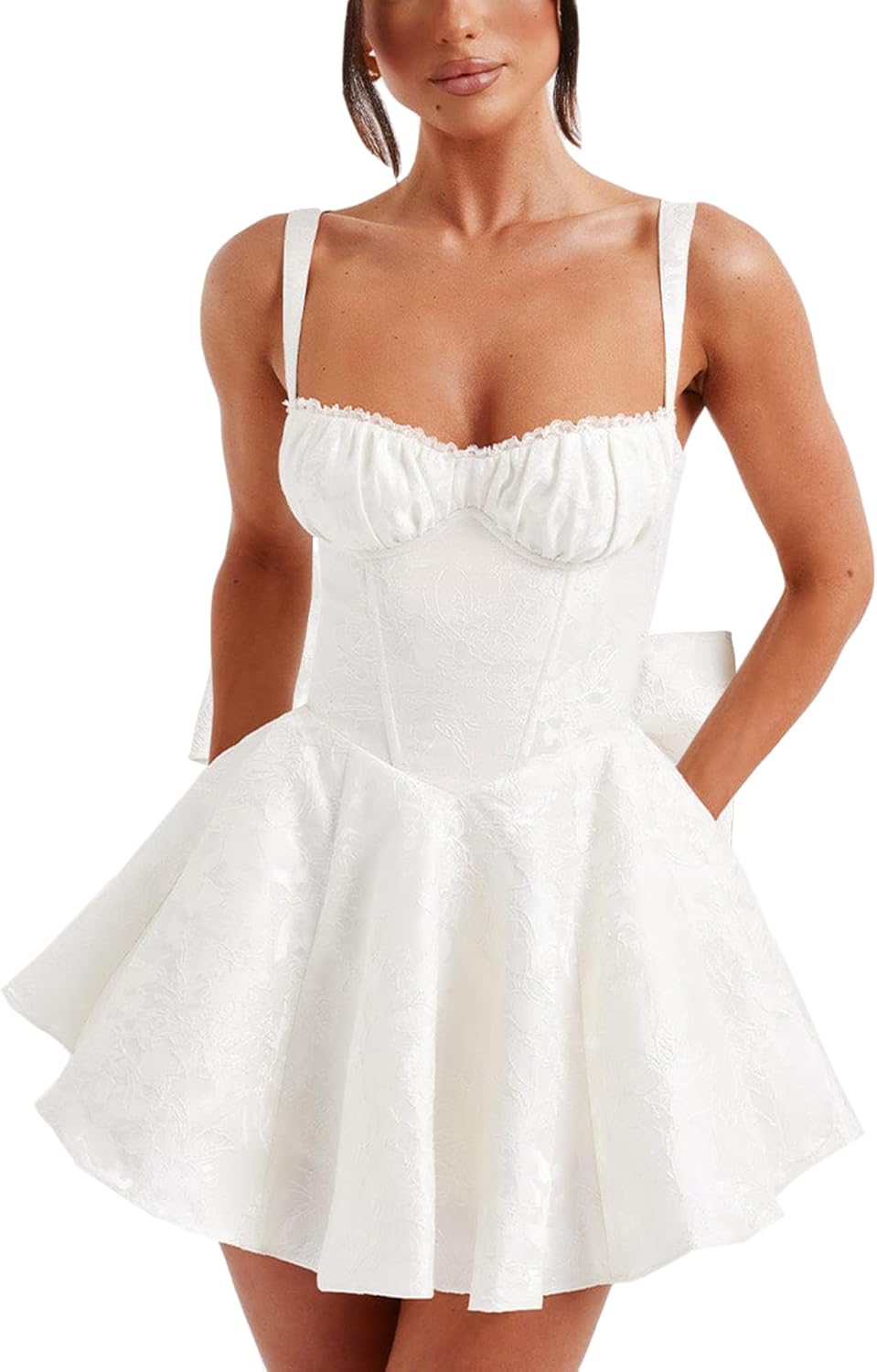 Spaghetti Strap White Homecoming Dresses for Teens Paraguay | Ubuy