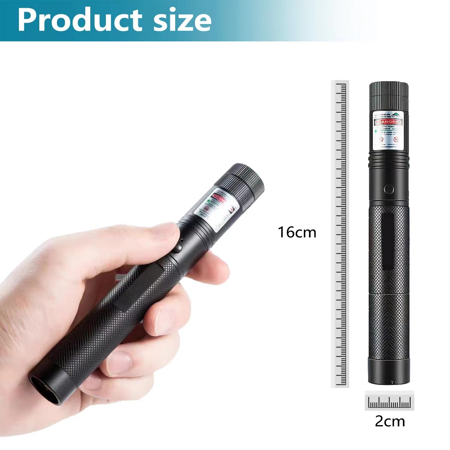 Green Laser Pointer High Power Green Beam Light Long Distance Range for TV/LED/LCD Screens Tactical Flashlights for Hiking/Presentation Office/Outdoor — view 5