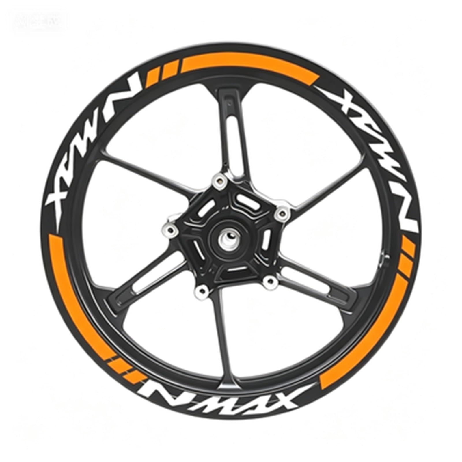 Motorcycle Wheel Sticker Racing Rim Stripe Decal Decoration Accessories for Yamaha NMAX N Max N-max 155 125 Motorbike(Color3)