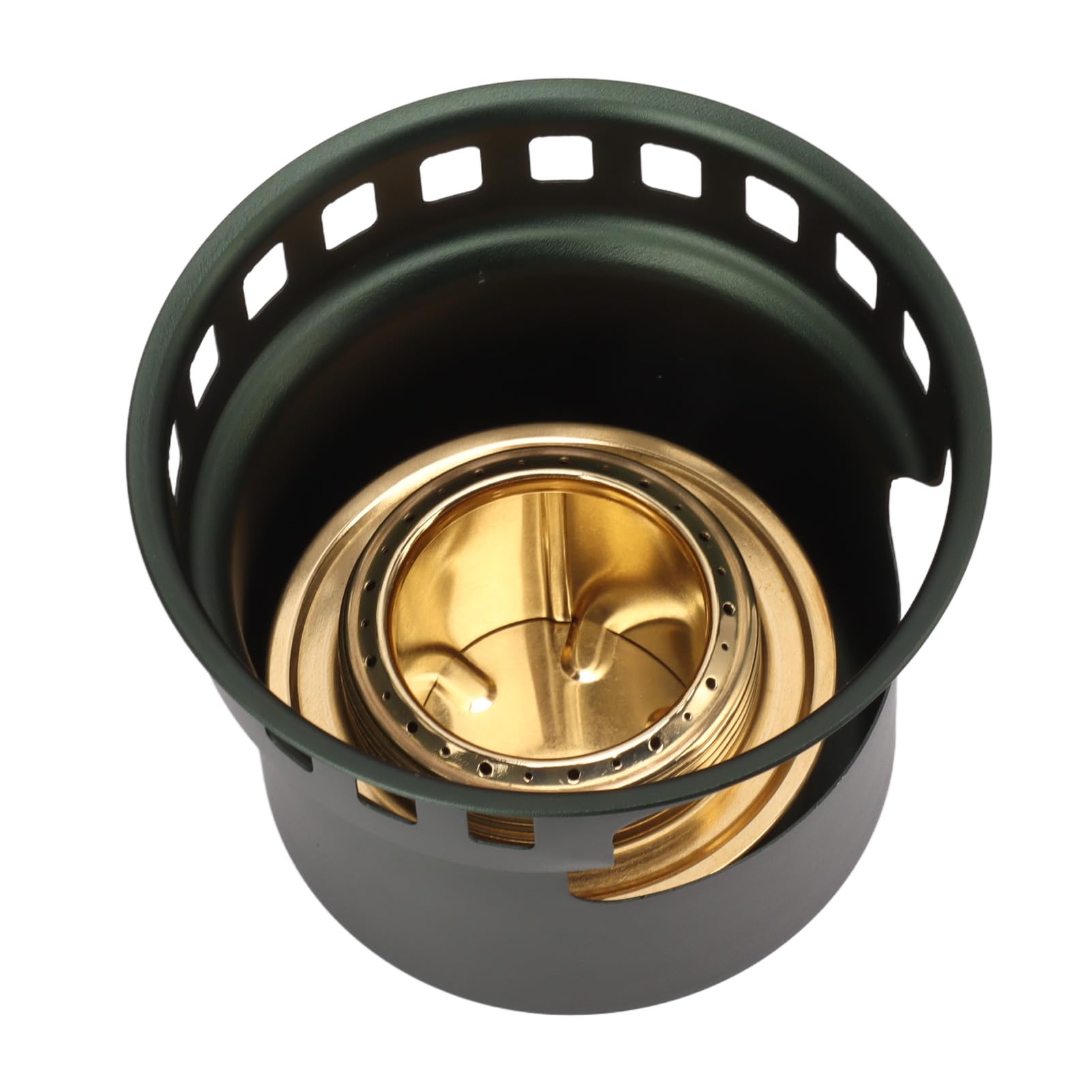 Alcohol Stove, Portable Alcohol Trangia Alcohol Stove with Extended Handle for Camping Picnic (Dark Green)