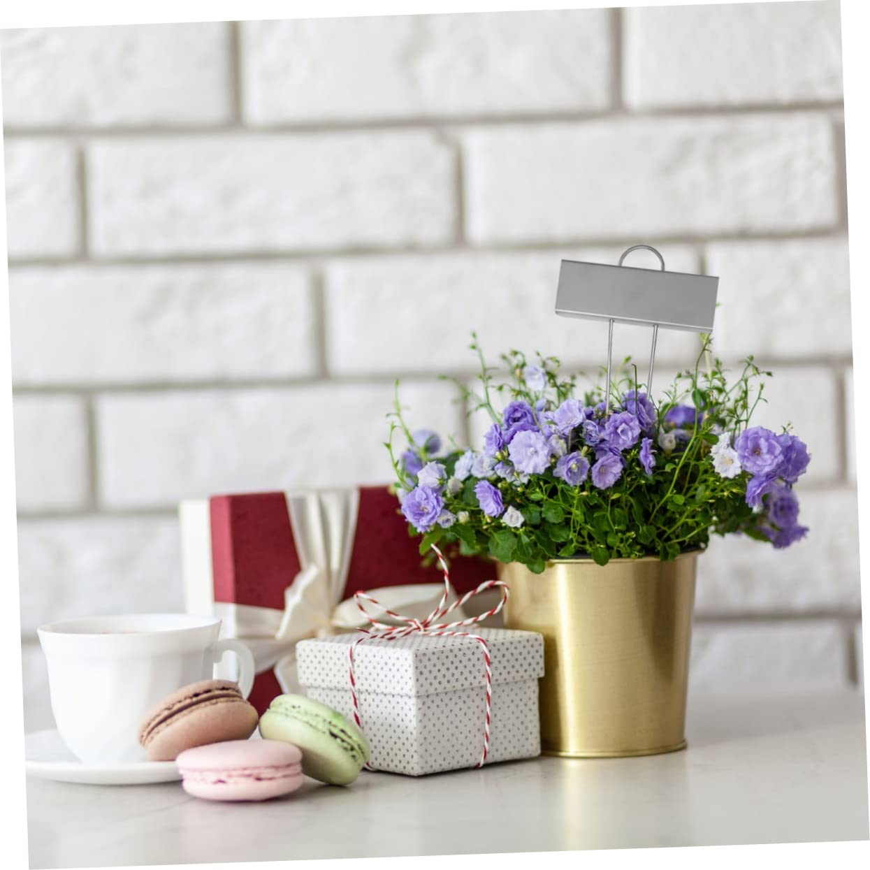 Toyvian 3 Sätze Gartenetikett Gartenmarkierung Gartenreihenmarkierungen Pflanzendeckel Wetterfest Schilder Für Gartenpflanzgefäße Kinderzimmer-etiketten Silver 10 Stück * 3