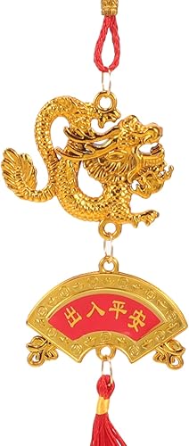 Miniatura 6 de 10 unids chino año nuevo dragón borla colgantes bonsái ventana decoraciones suerte nudo chino adornos riqueza éxito bueno