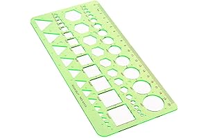 Multifunctional Ruler for Precise Shape Drawing: Ruler, Stencil, Protractor, and More in One