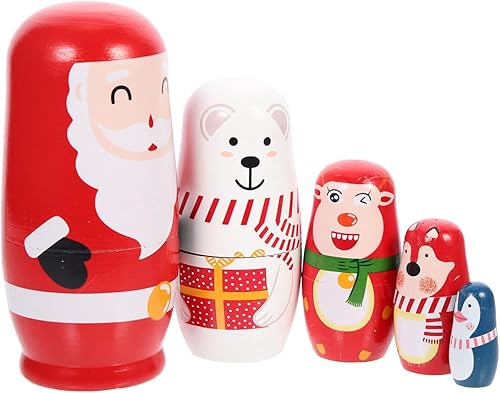 Sewroro 1 juego de muñecas de Navidad Matryoshka Muñecas anidables para adultos Muñecas rusas de anidación muñecas de anidación muñecas de Navidad disponible en Yaxa Guatemala