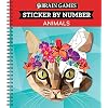 Brain Games - Sticker by Number: Animals (28 Images to Sticker) Spiral-bound August 1, 2017