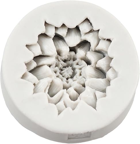 Vista 18 de Molde de silicona de flor de crisantemo, moldes para hornear pasteles de fondant, molde de caramelo de chocolate para decoración de pasteles