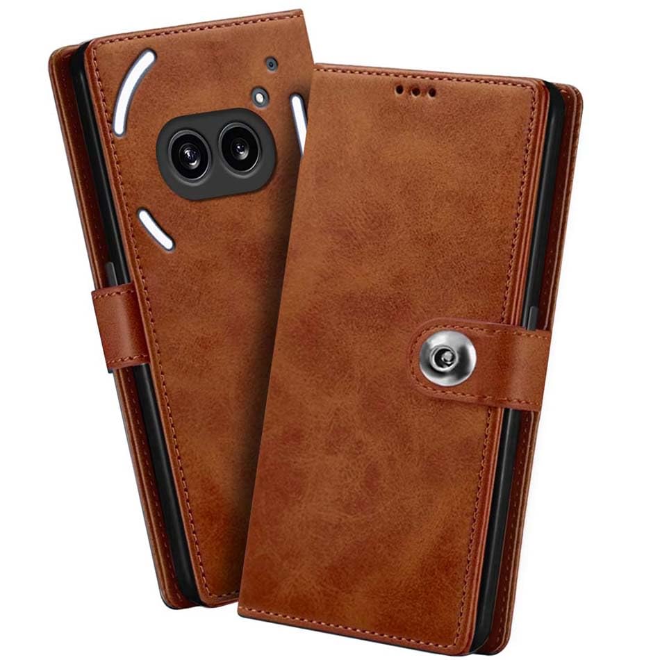 Fashionury Flip Back Case for Nothing Phone 2a Plus 5G / Nothing Phone 2a | Genuine Leather Finish | Flip Cover Back Case for Nothing Phone 2a Plus 5G / Nothing Phone 2a (Brown) (B0D17DKR6Y) Amazon Price History, Amazon Price Tracker