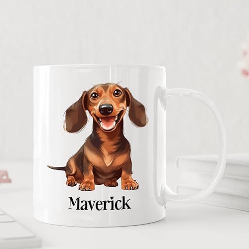 Miniatura 10 de Tazas de café de viaje blancas personalizadas con nombre Chow Chow, taza de café personalizada para amantes de los perros, taza de café