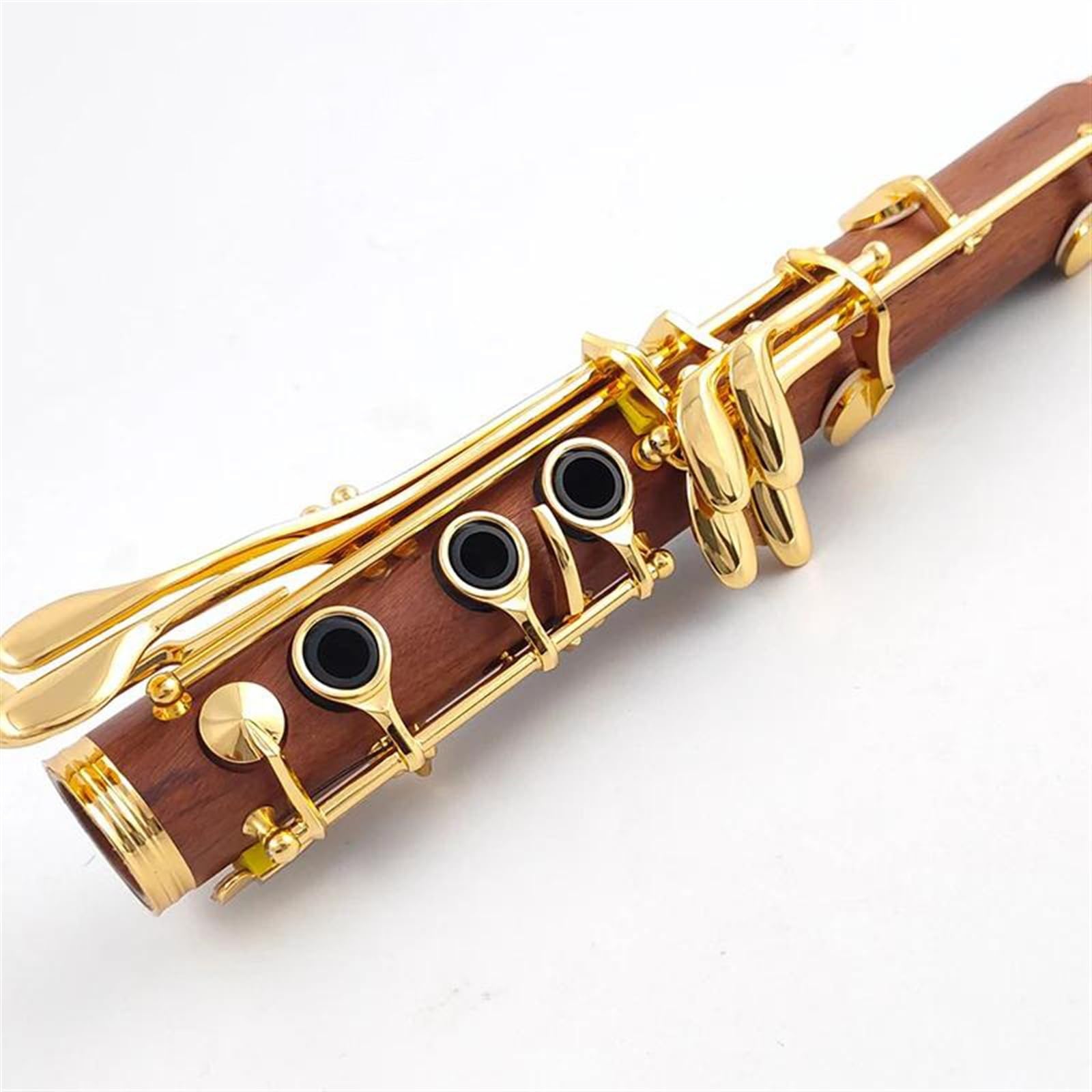 Corpo In Sequoia A 17 Tasti Chiavi Placcate In Oro Clarinetto A Tono Con Custodia E Accessori Clarinetto per Principianti