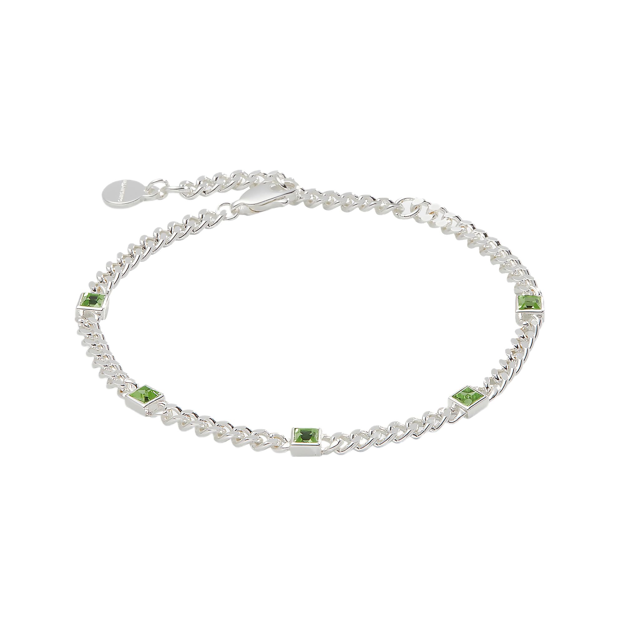 Alex and Ani September Birthstone Sapphire Curb Chain Bracelet