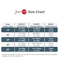 Vista 5 de Joyo roy Ropa interior de plástico para niños pequeños, fundas de pañales para niñas, pantalones de goma para niños pequeños, cubierta de pañal