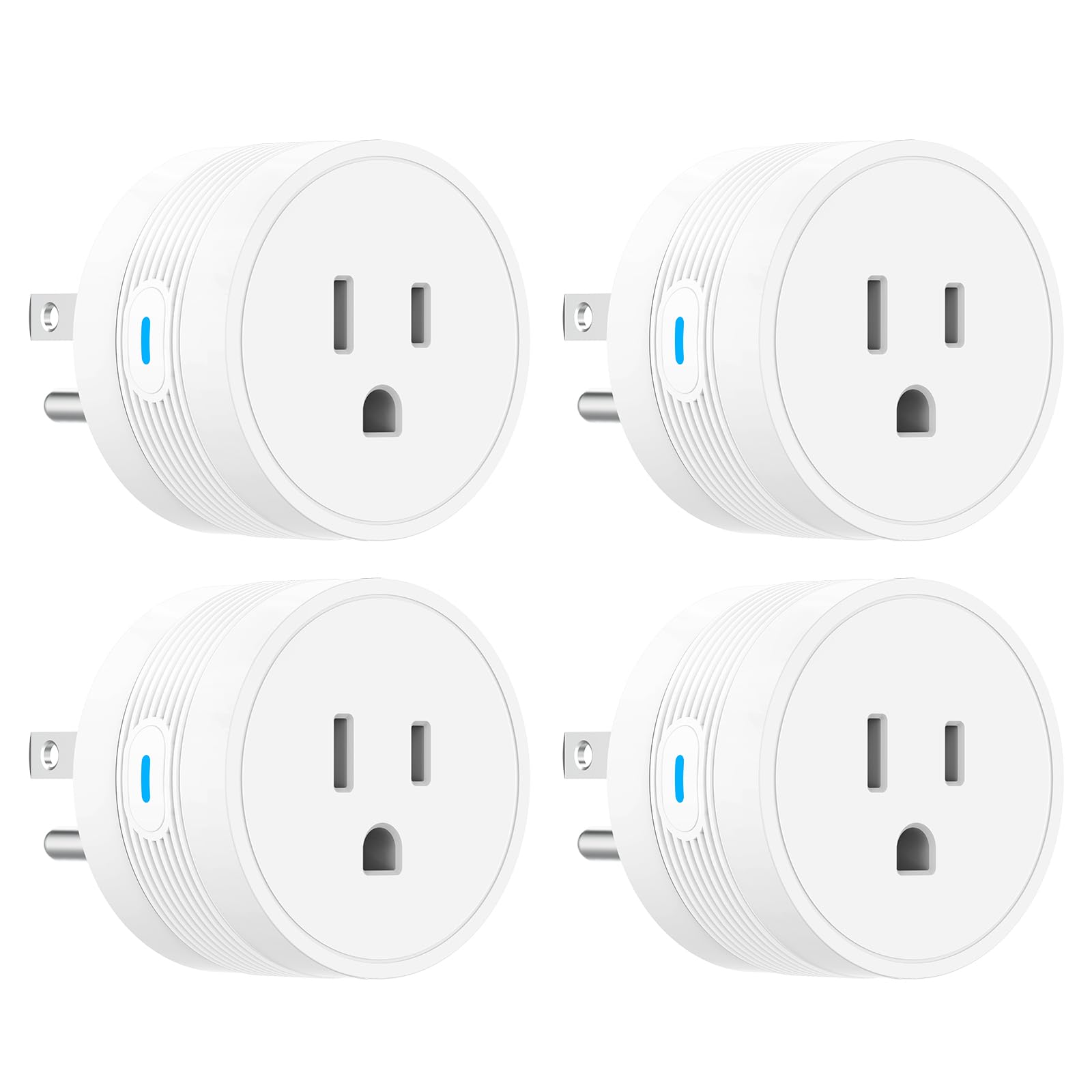 EIGHTREE Smart Plug 2025 Upgrade to 15A, Bluetooth & Wi-Fi Outlet Plug Dual Connection, Voice Control, Remote Control Outlet Timer Indoor, Smart Plugs That Work with Alexa & Google, 2.4GHz Wi-Fi Only