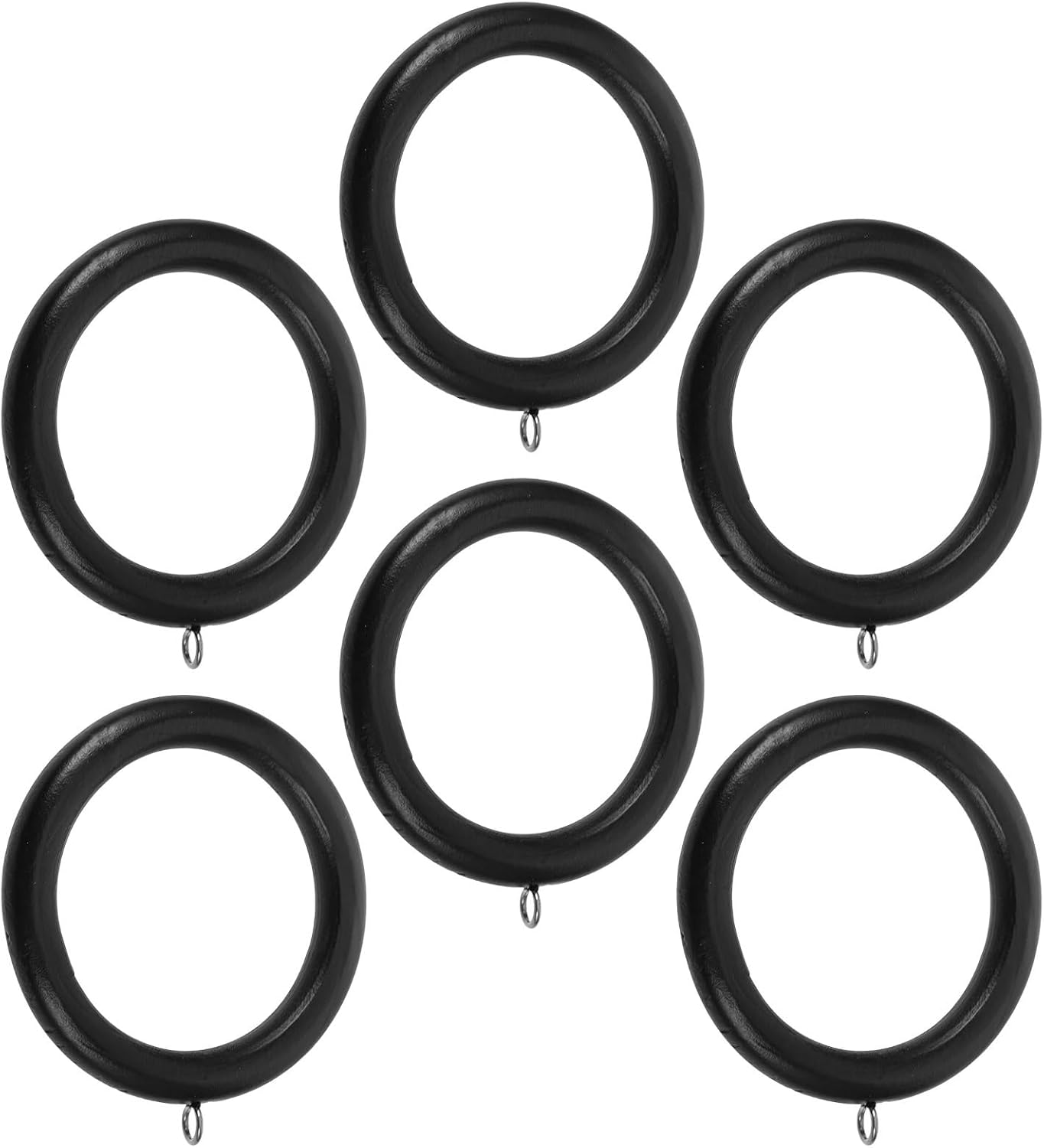 Curtain rings, Curtain Rings 12Pcs White Large Drapery Hooks for Pinch Pleat Curtains No Drill Rod Hanging
