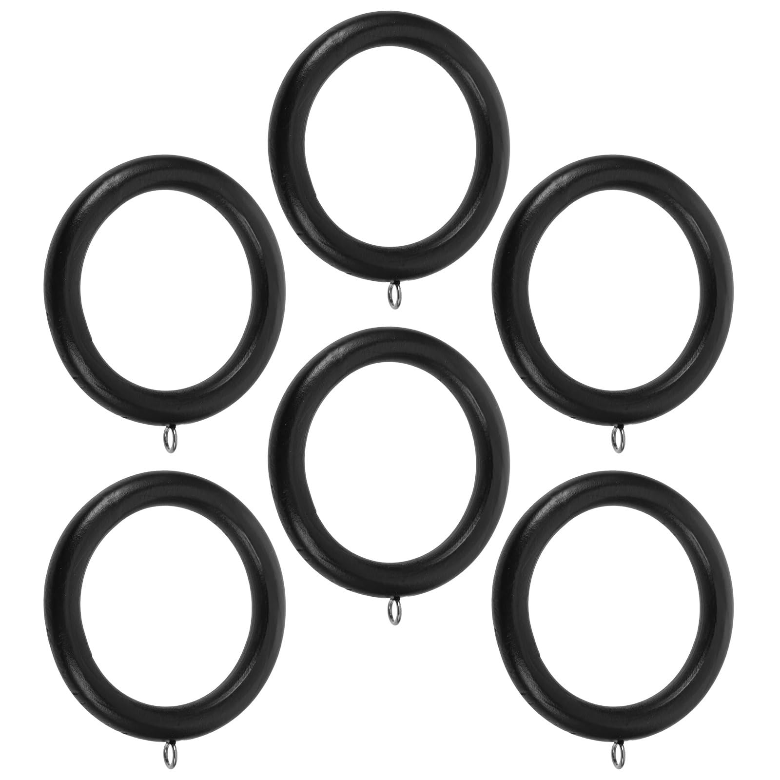Hooks Clips for Drapes, 12Pcs Curtain Ring Hook White Rod No Drill Large Drapery Rings Hanging Pinch Pleat Curtains
