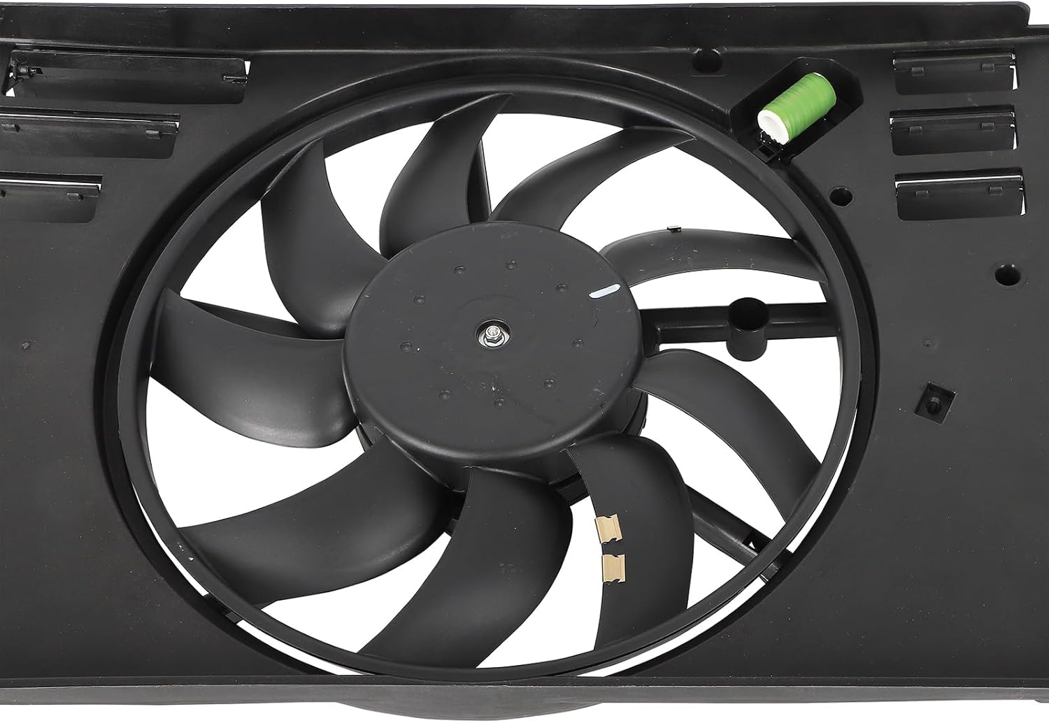 621577 Engine Radiator Cooling Fan Assembly Compatible with 2015-2018 for Jeep Renegade 2.4L 2016-2018 for Fiat 500X 2.4L 2015-2018 for Ram ProMaster City 2.4L Condenser Fan Assembly