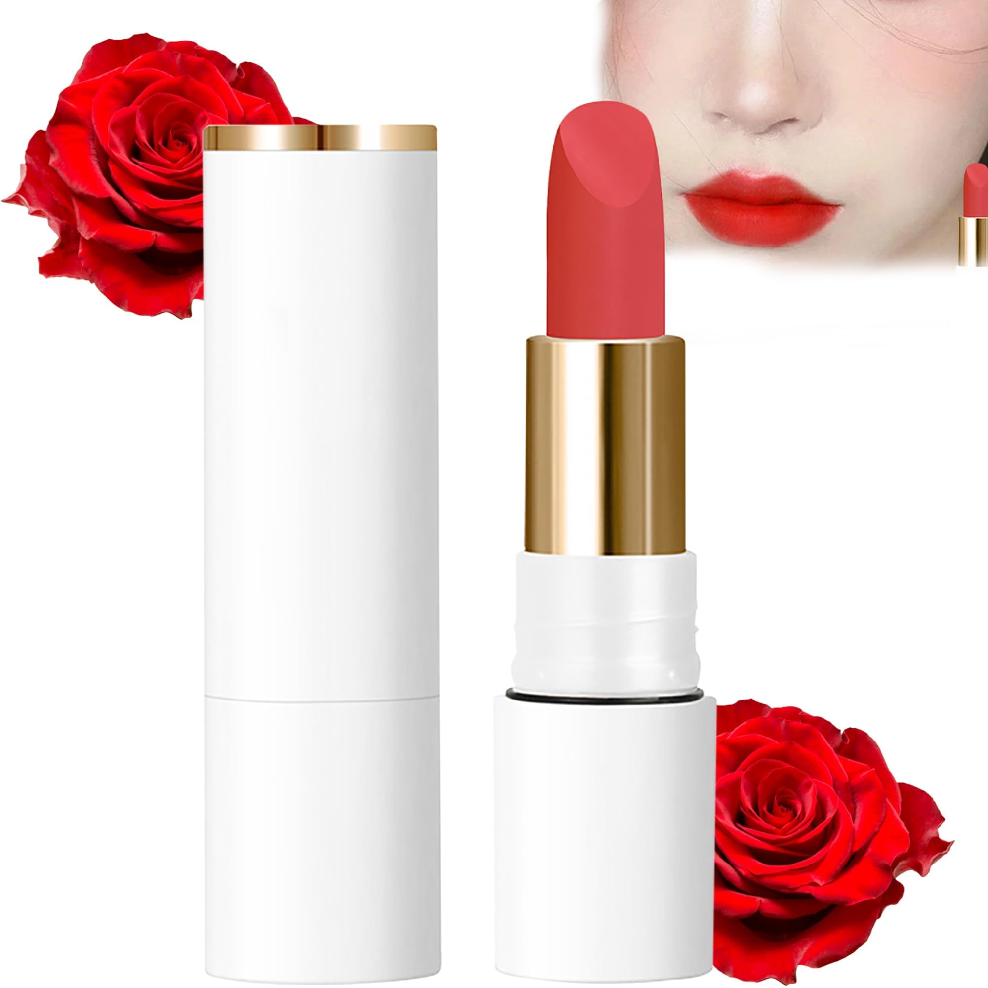 Bisou Balm Sheer Matte Lipstick - Creamy Formula For Soft, Fuller-Looking Lips - Light Matte Non-stick, Waterproof (One Size)