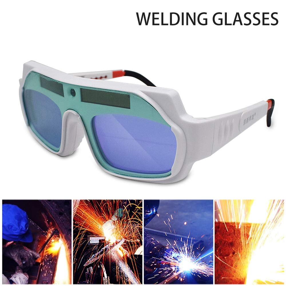 Gafas de soldadura, gafas de soldadura de oscurecimiento automático, gafas de seguridad Gafas de sol de protección contra el deslumbramiento de soldadura, gafas de soldador de gafas, gafas de ojos