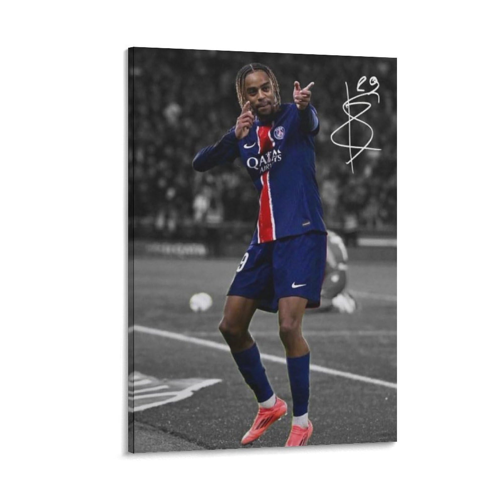 ASUIU Bradley Barcola Canvas Poster Wall Art Picture Painting Poster Canvas Print Posters Artworks Room Decor 20x30inch(50x75cm)
