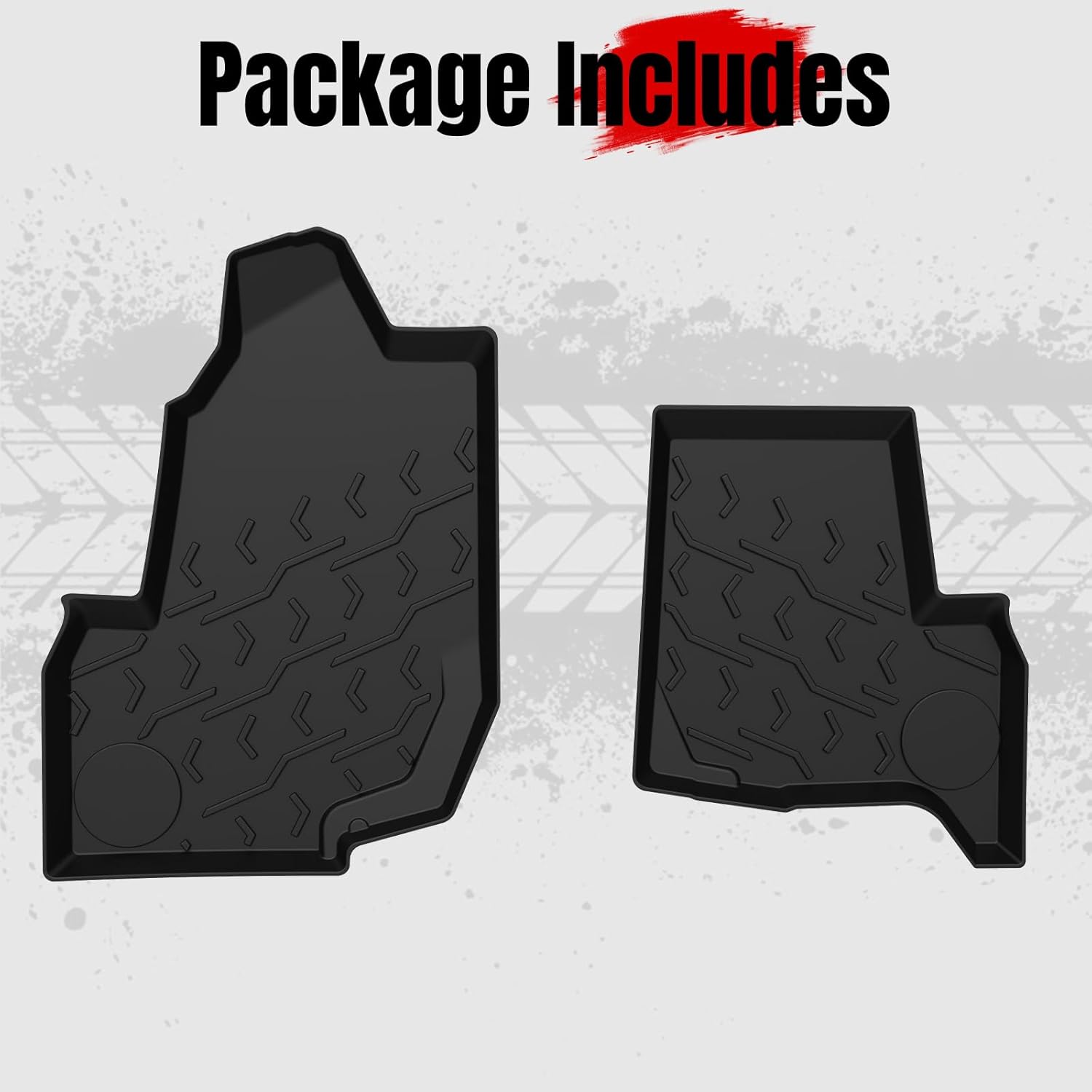 A & UTV PRO Floor Mats Fit for Kawasaki Teryx KRX 1000 20-25, All Weather Waterproof 3D Floor Liners, TPE Front Left & Right Slush Mats for Kawasaki Teryx KRX4 1000 2023-2025 Accessories, Black, 2PCS
