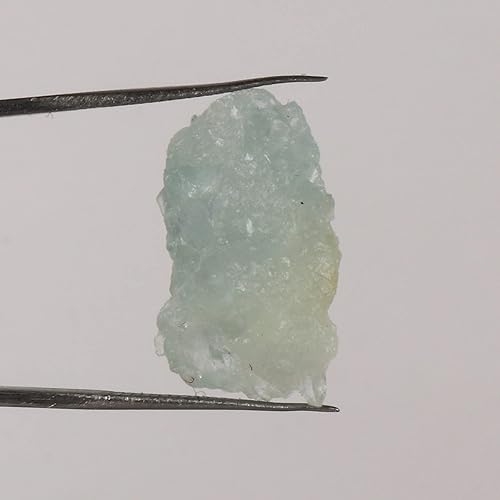 Miniatura 2 de GEMHUB Piedra preciosa suelta áspera de 16.1 quilates con cristal de aguamarina con certificación de cristal de roca suelta, 100 piedras preciosas