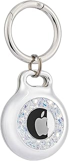 Case-Mate AirTag Keychain Holder - Durable Hard Shell AirTag Key Ring - Case for Apple Air Tag w/ Heavy Duty Keychain - Protective AirTag Holder for Dog Collar, Key, Luggage, Kid's Backpack - Stardust