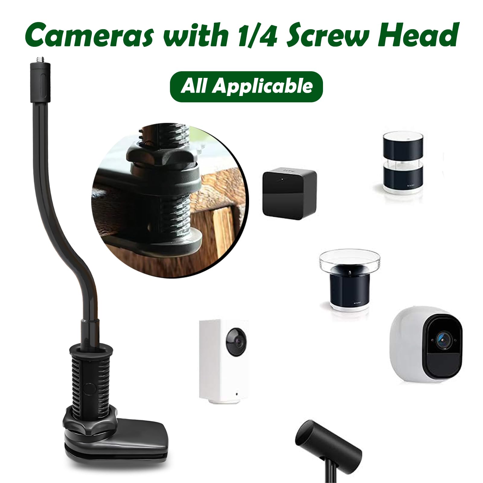 Amazon.co.jp: Annrybor 壁マウント 1/4ネジ ミニブラケット HTC