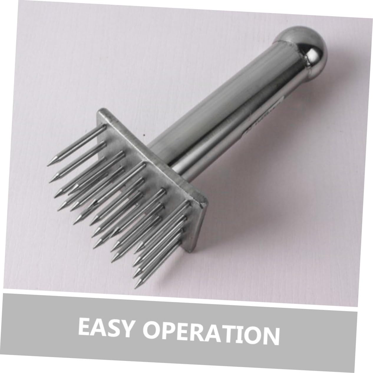 KICHOUSE Pork Meat Tenderizer Tool Stainless Steel Needle Meat Mallet Kitchen Masher for Tenderizing Meat
