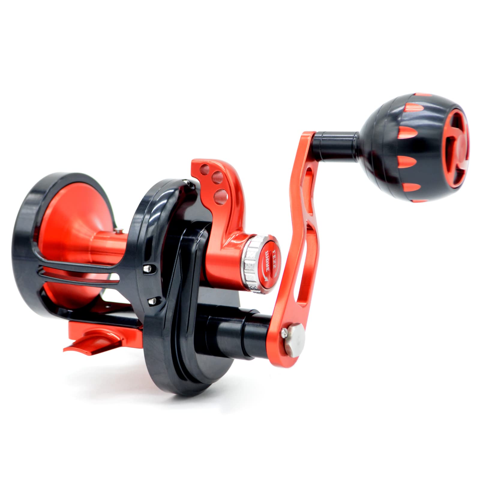 CAMEKOON Offshore Trolling Fishing Reel, 6.3:1 High Retrieve Jigging Reel, Rigid Aluminum Frame, 9+2 Stainless Steel Ball Bearings, Overhead Lever Drag Reel : Sports & Outdoors