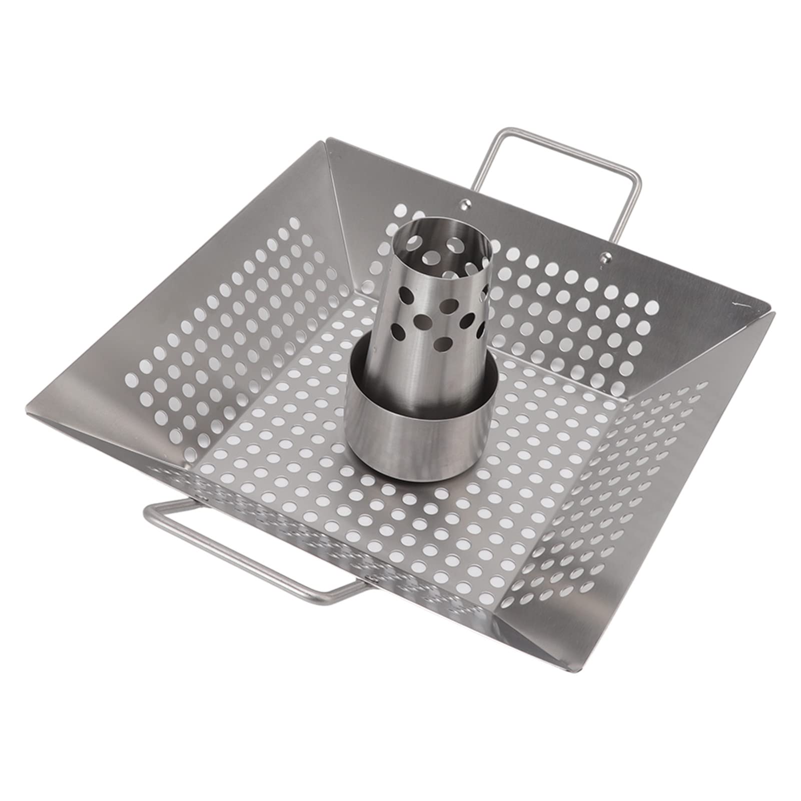 Rejilla vertical para pollo de acero inoxidable, soporte para asador de pollo con lata de cerveza con base de bandeja goteo, bandeja para aves de corral para horno parrilla