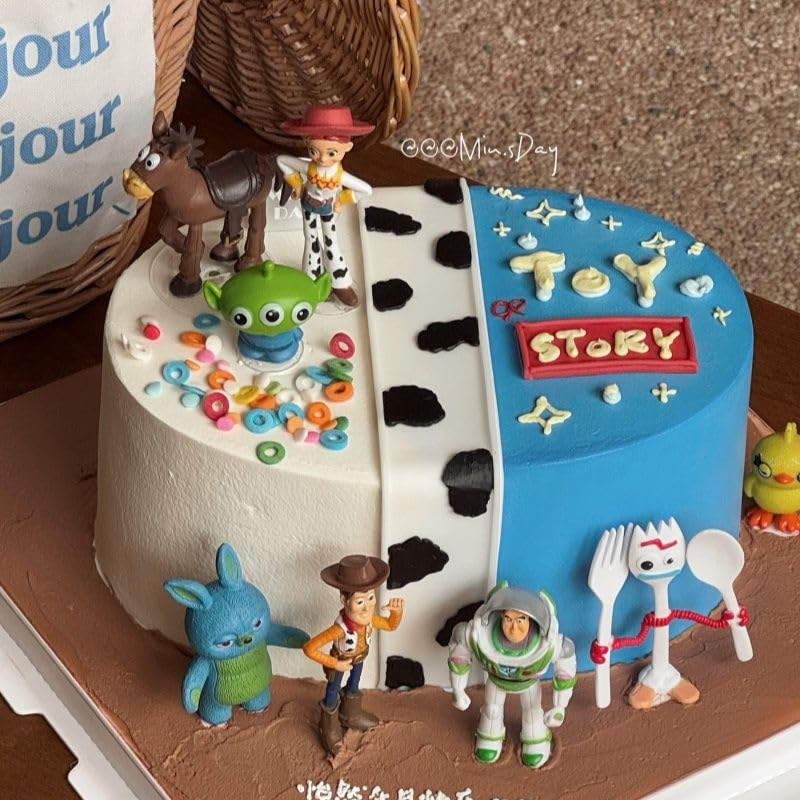 Cute Cartoon Cake Toppers - 7 Piece Set -3 Cute Cartoon Cake Toppers - 7 Piece Set -3