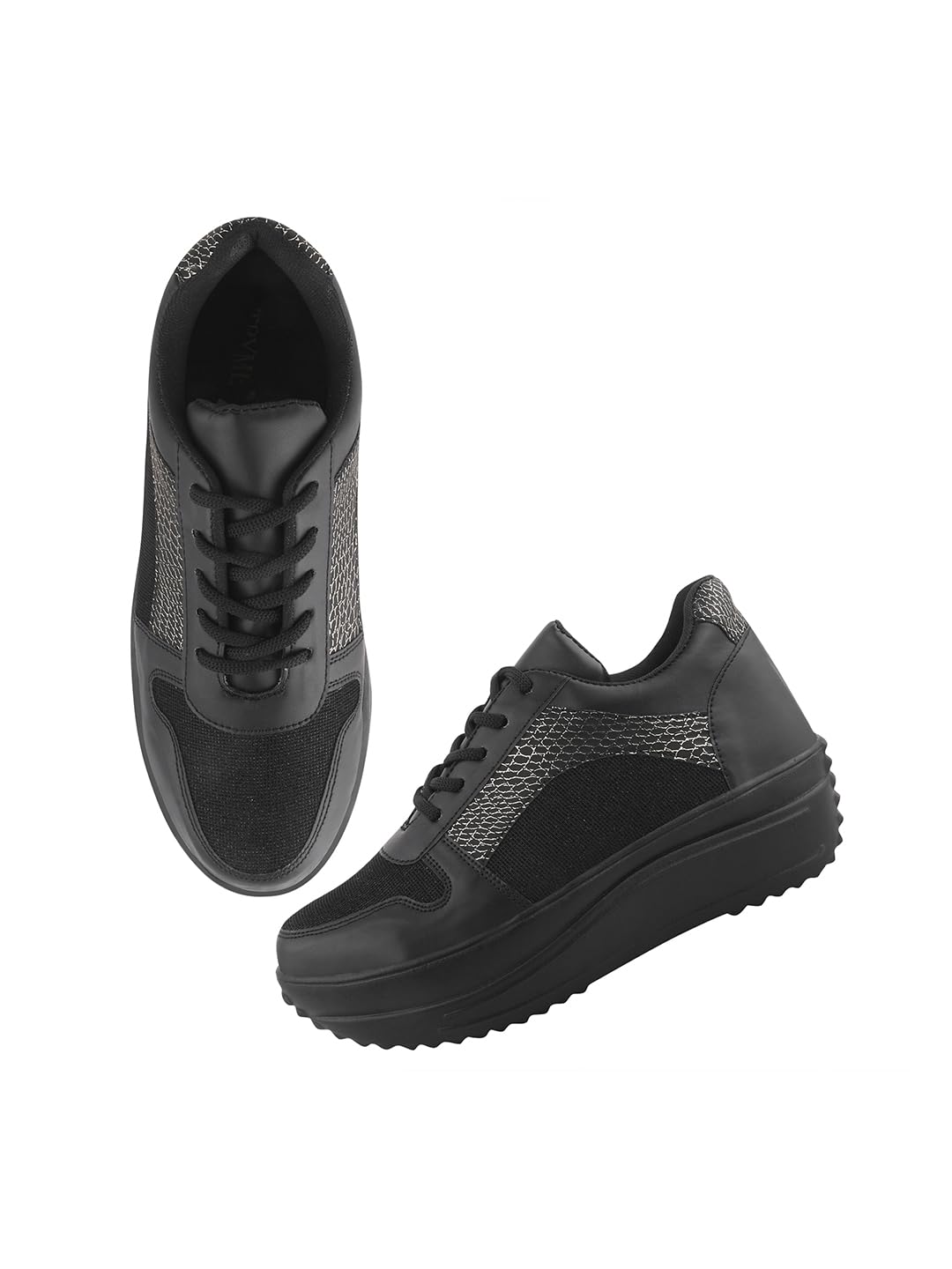 Stylish Trendy Comfortable Sneakers Lightweight Shoes with Memory Foam Insole for Women & Girls-image-2