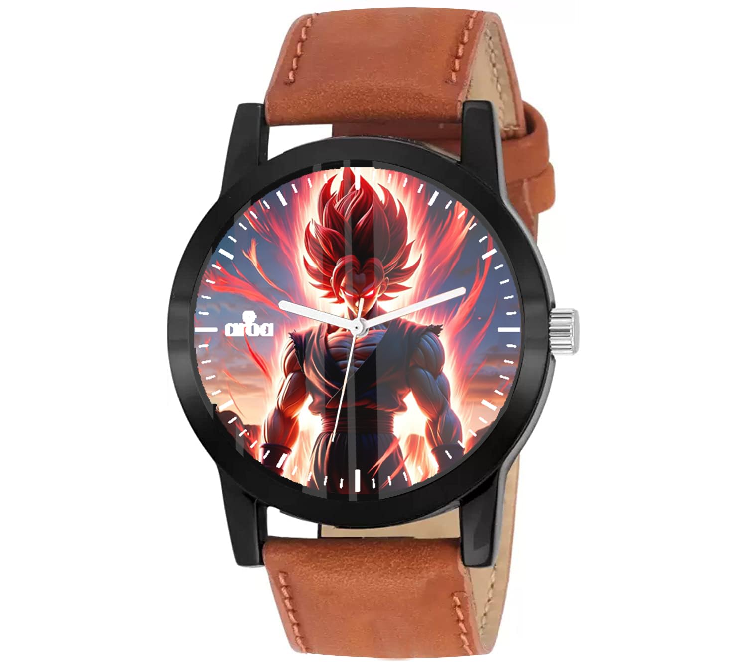 AROA Watch for Super Saiyan Goku Red Model : 1256 Black Metal Black Strap Watch Red Dial for Men Stylish Watch for Boys (B0CPTS9NCK) Amazon Price History, Amazon Price Tracker