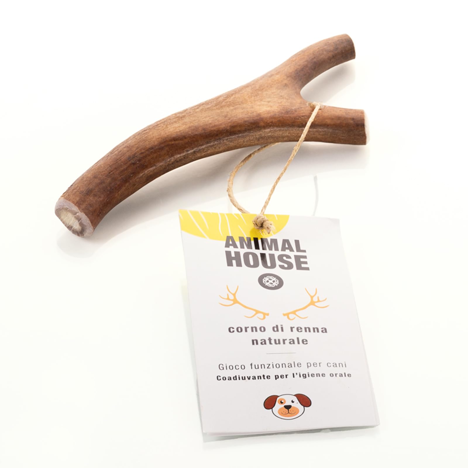 Animal HouseReindeer Antlers for Dogs - 100% Natural Chew - Strengthens Oral Hygiene - Resistant and Durable - Available in (S)