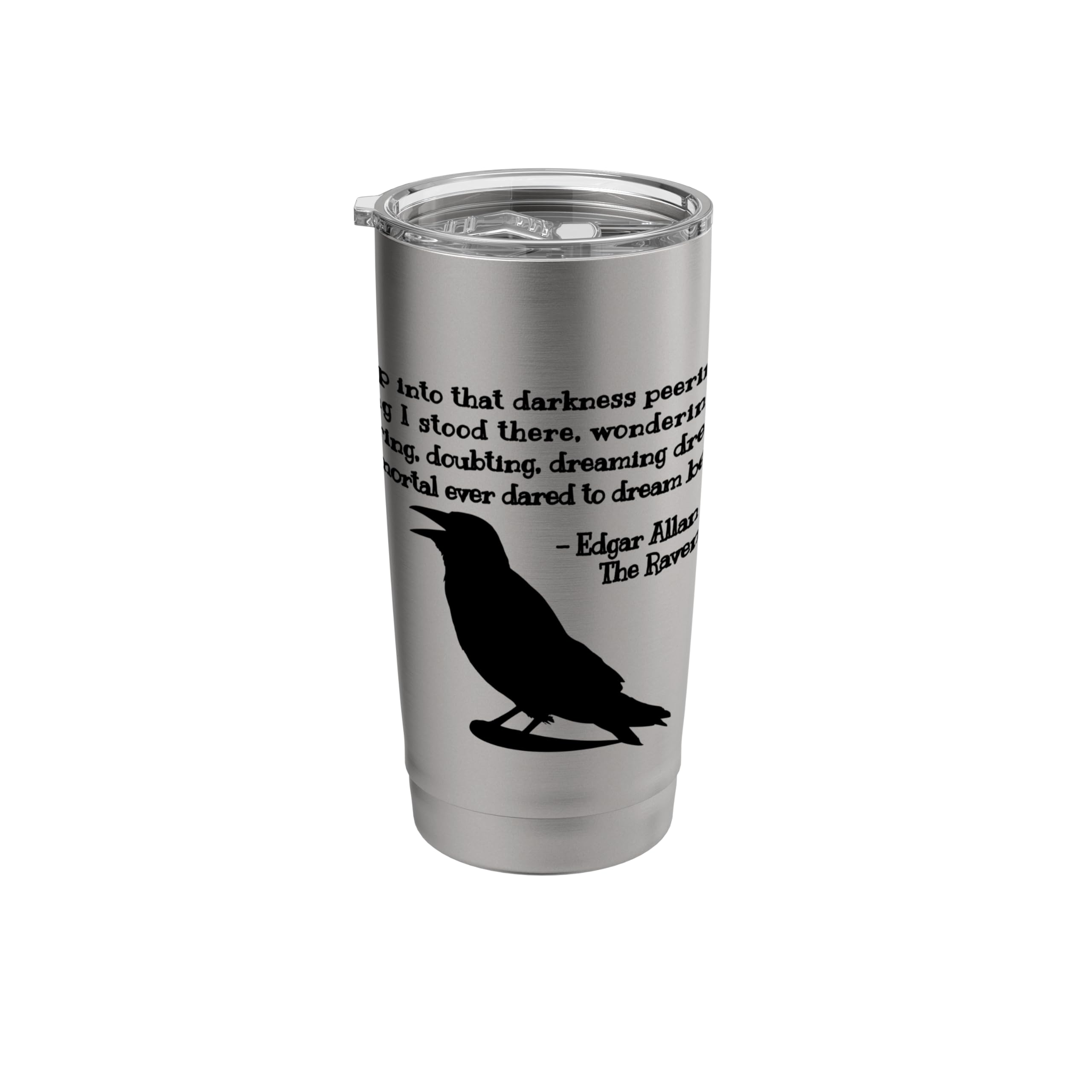 Edgar Allan Poe, The Raven Stainless Steel Insulated Tumbler