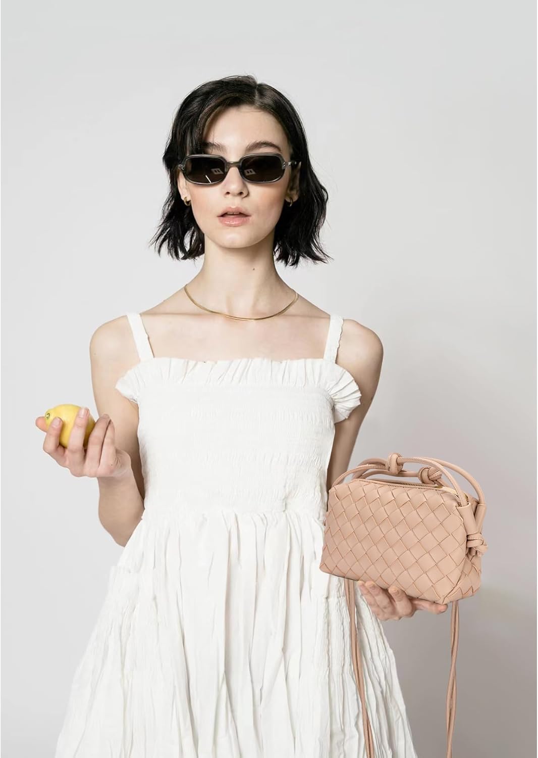 ZEDIUH Woven Crossbody Bags For Women, Small Handmade Purse Clutch Shoulderbag Handbag, Zipper Closure - Image 2