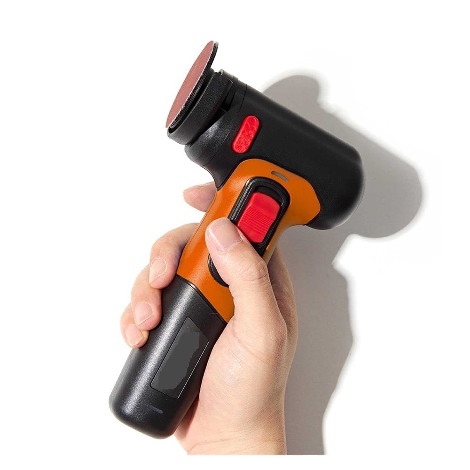 Amoladora Angular inalámbrica, Mini lijadora, batería de Litio Recargable por USB, máquina pulidora, Corte de molienda, Herramientas eléctricas DIY,Baja Vibración(Oranje)