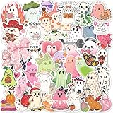 112 PCS Cute Ghost Stickers - Funny Halloween Holographic Stickers Waterproof Vinyl Decals, Suitable for Laptop, Water Bottle, Book, Gift Box, Birthday or Party Decorations, Ghost Party Favors