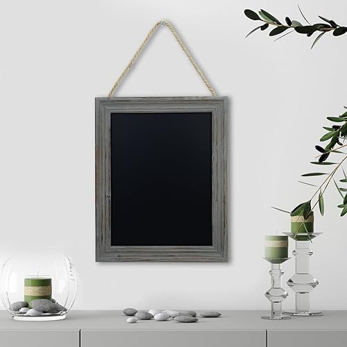 Miniatura 9 de SANY DAYO HOME Letreros magnéticos rústicos para colgar en la pared, 14 x 11 pulgadas, tablero de exhibición con marco de madera envejecida para