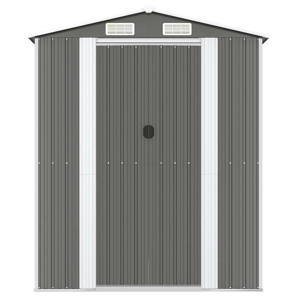 Générique Abri de Jardin Gris Clair 192x440x223 cm Acier galvanisé,Maison & Jardin,Pelouses & Jardins,Vie en extérieur,Structures extérieures,Cabanes & abris de Jardin,3147441