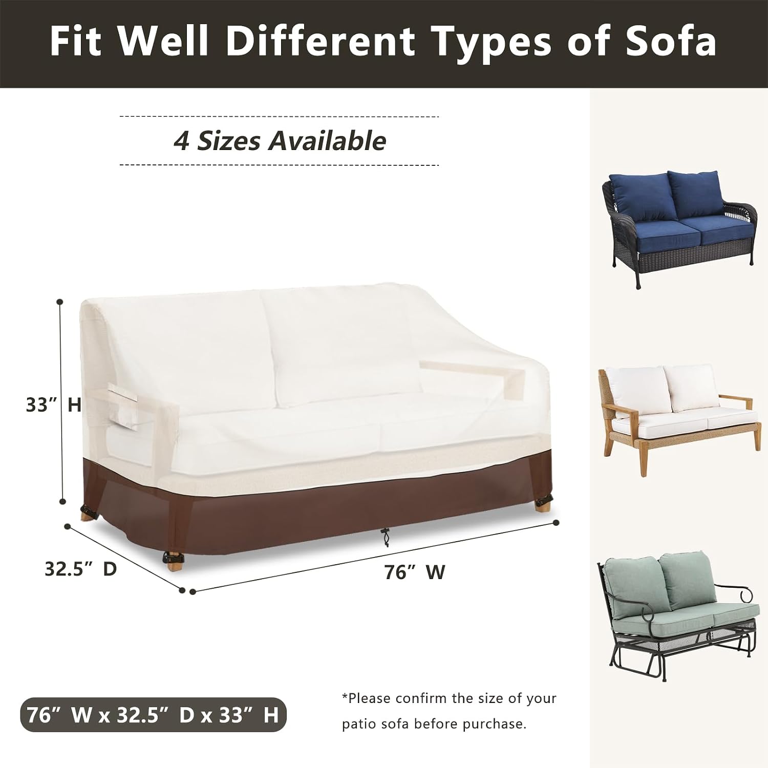 Patio Chair Covers and Outdoor Couch Cover