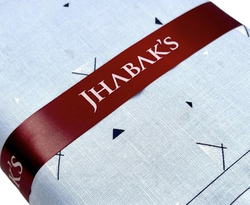 Image of JHABAK'S Unstitched 100% Pure Cotton Shirt Fabric for Men - Shirt Fabric & Kurta Material