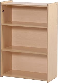 Angeles Value Line Narrow 3-Shelf Storage, Daycare Furniture, Kids/Toddler Bookshelf & Toy Organizer, for Homeschool/Playroom/Preschool (ANG7083)