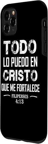 Miniatura 32 de Funda para iPhone 12/12 Pro Filipenses Todo Lo Puedo En Cristo Biblia Cristiana