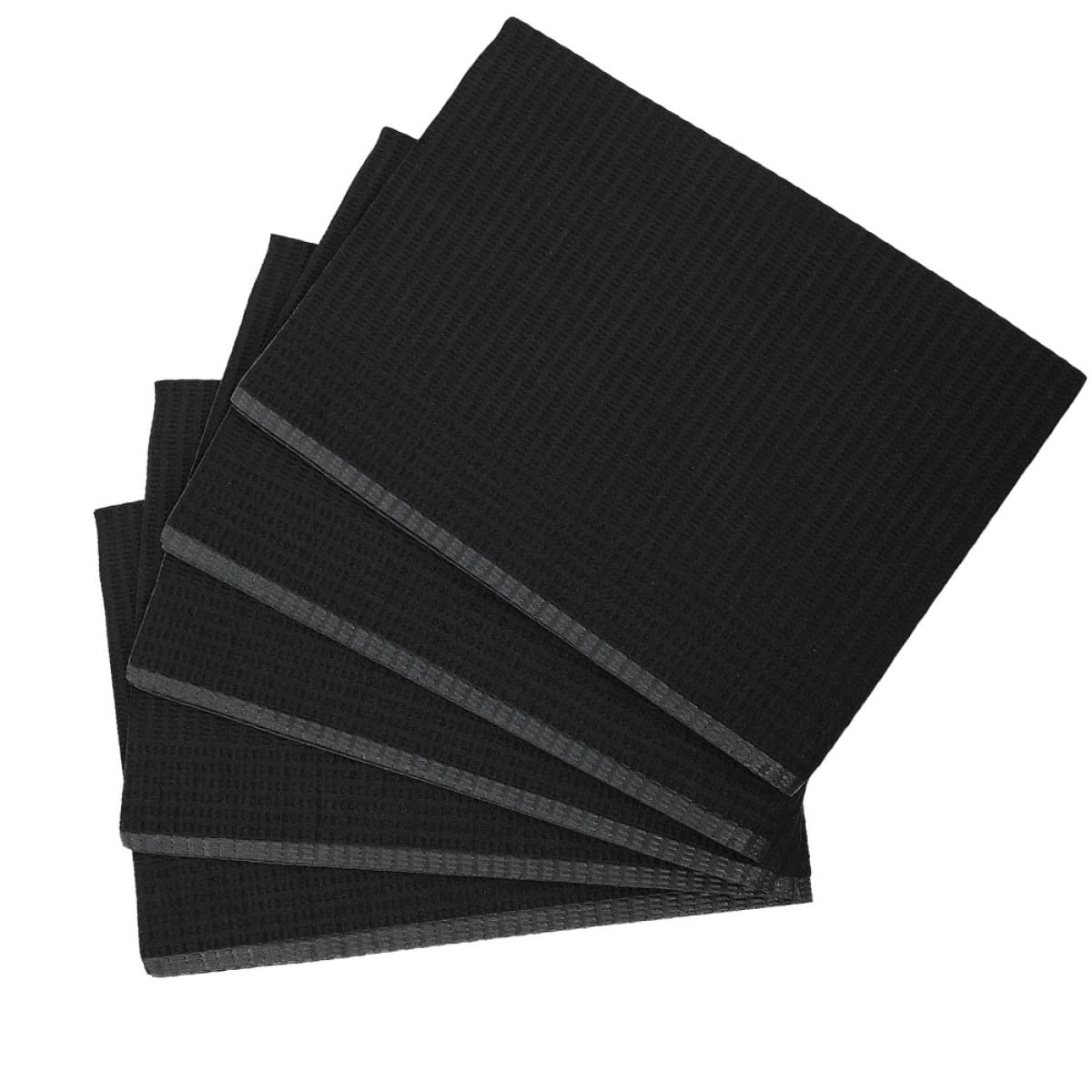 Lurrose 125 Tovagliette Monouso per Manicure in Carta Nera, Tappetino Assorbente per Nail Art Professionale, Protezione Igienica per Tavolo Unghie e Saloni di Bellezza