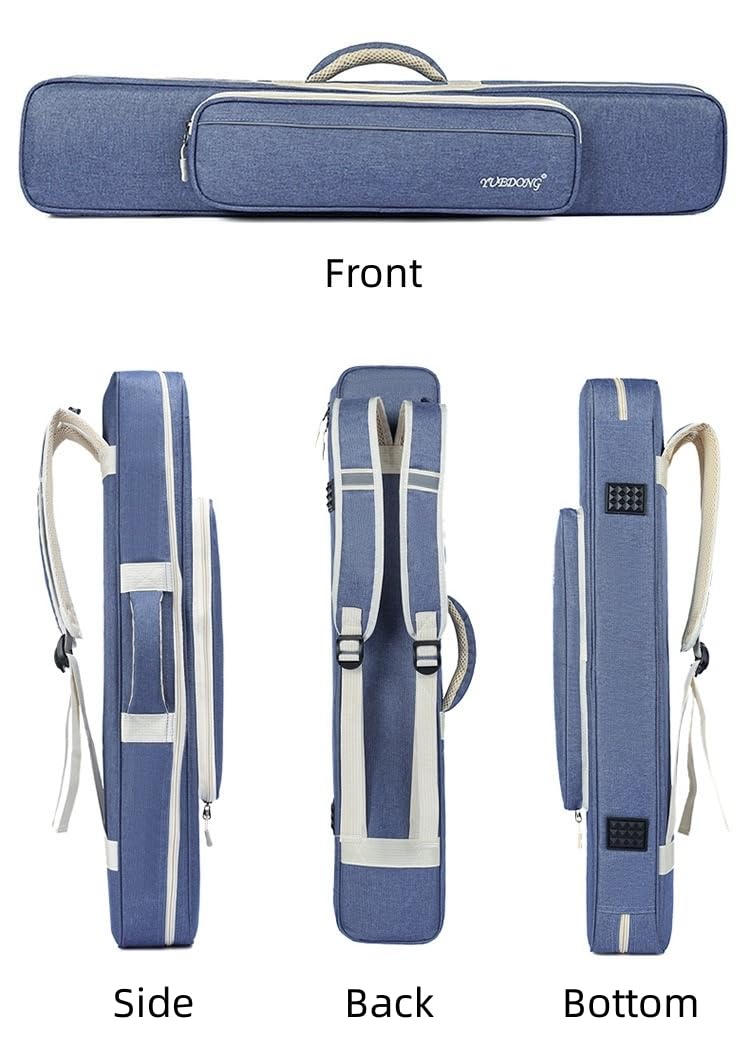 LANDTOM Luxuriöse Bambusflöte/Xiao Flöte, lange und große Aufbewahrungstasche/Tasche mit verstellbarem Schultergurt und Griff (90 cm)