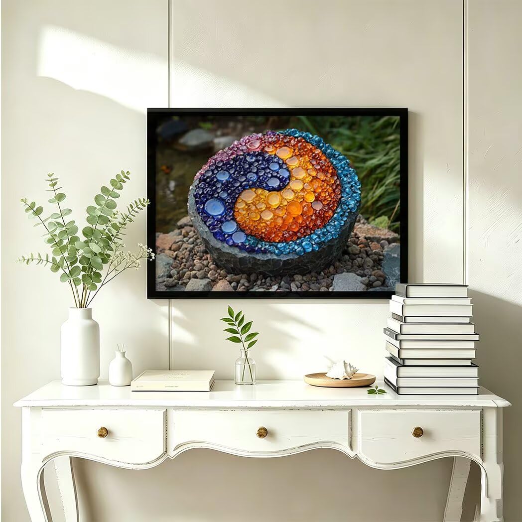 Kwadratowy obraz diamentowy 5D, kolor 60 x 80 cm - 36413